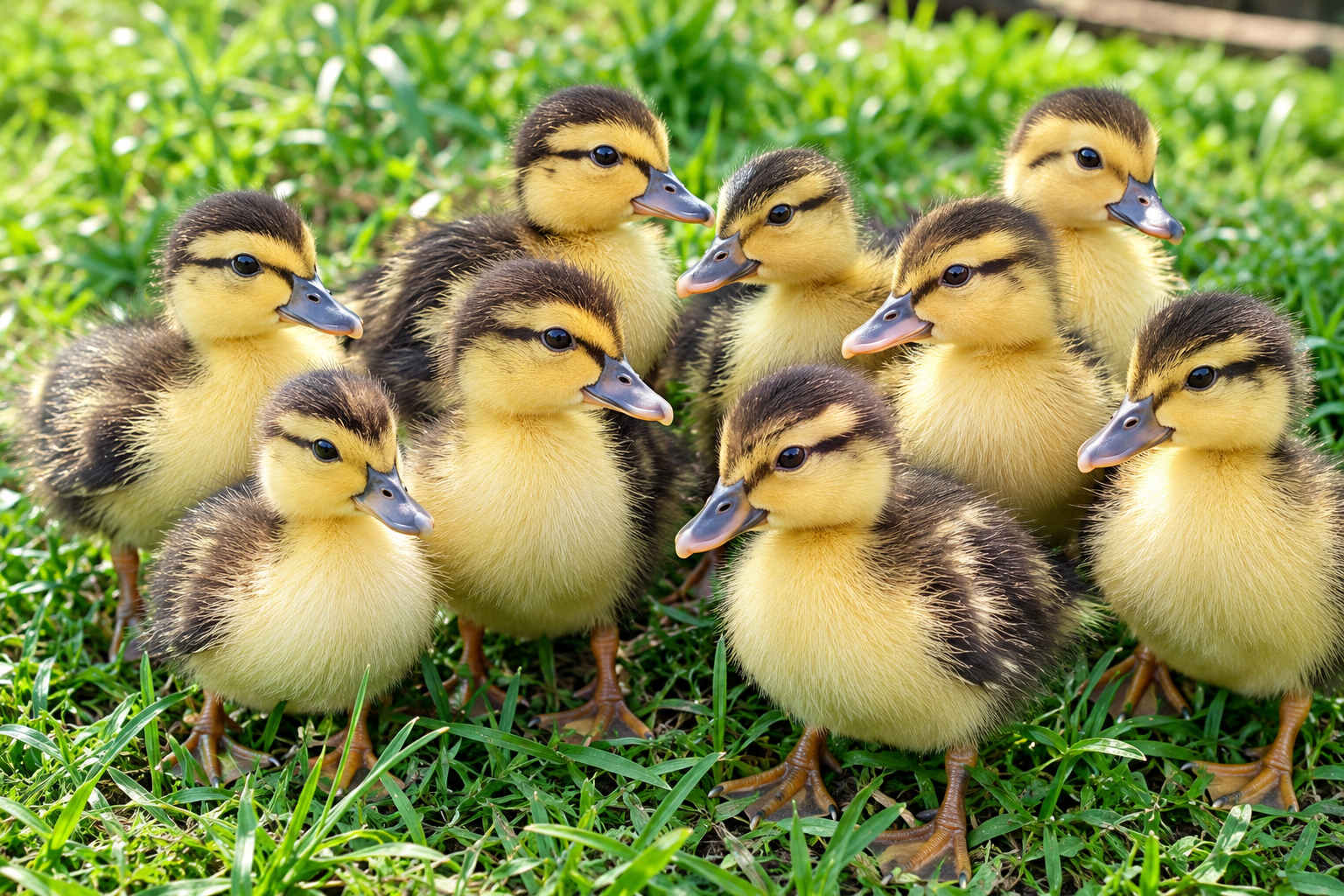 Young ducklings ready for rearing
